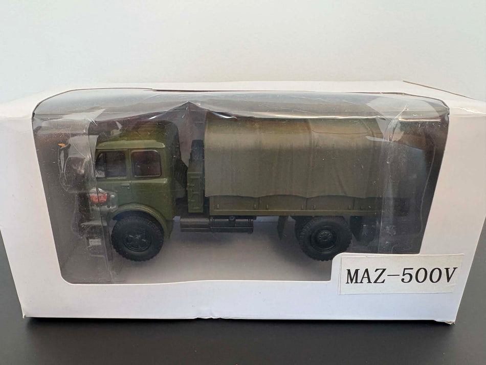MAZ-500V Green Military Truck w Tent Diecast Model 1:43 H212TK