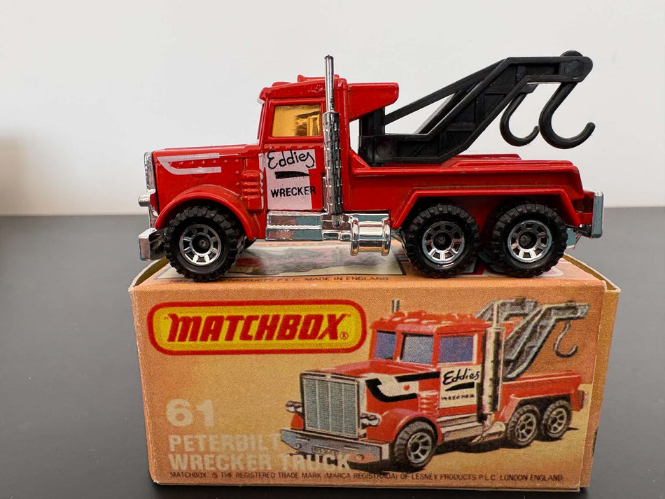 Matchbox 61 Peterbilt Wrecker Truck in repro box