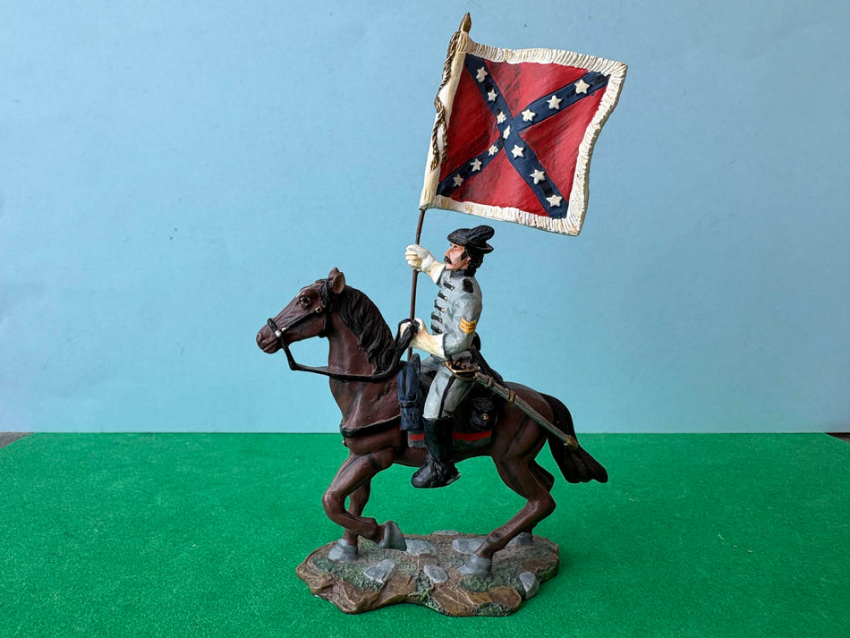 Britains ACW Confederate Cavalry Standard Bearer (from set 17372)