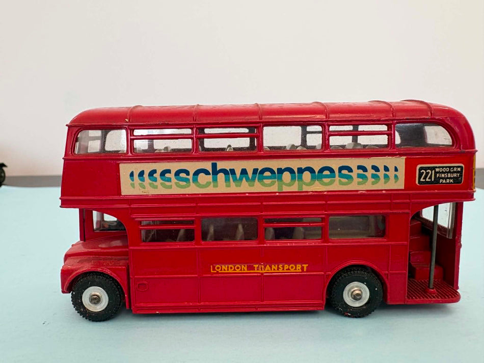 Dinky 289 Routemaster Double Decker Bus Schweppes