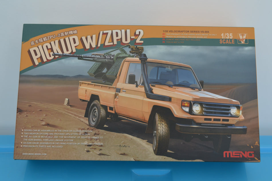 Meng 1:35 Pick Up w/ZPU-2 Truck Model Kit