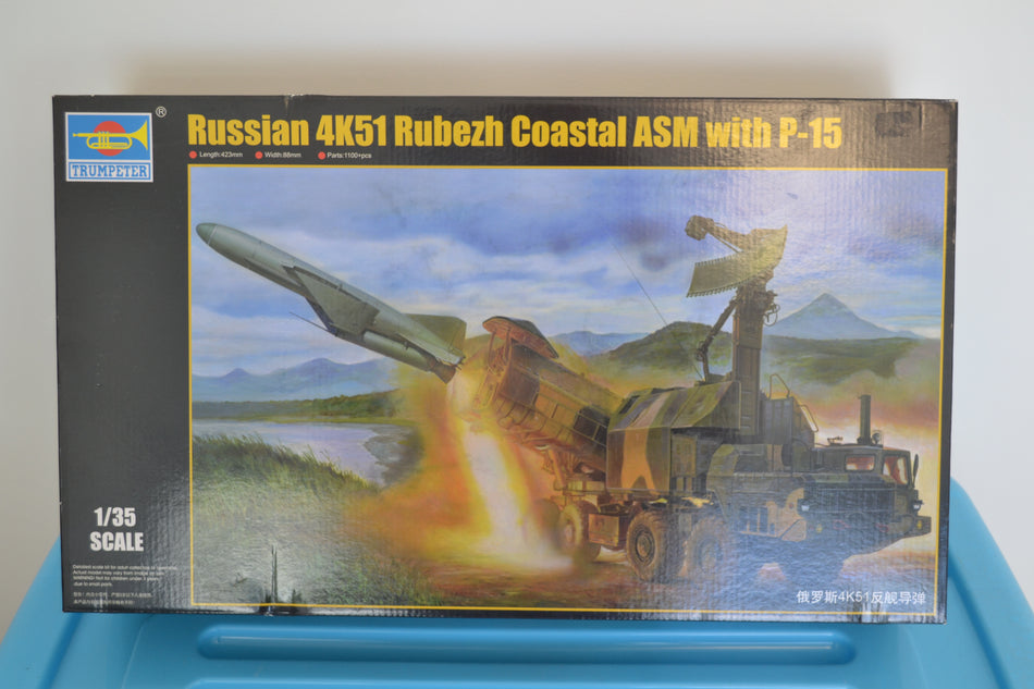 Trumpeter 1/35 Russian 4K51 Rubezh Coastal ASM with P-15 Model Kit