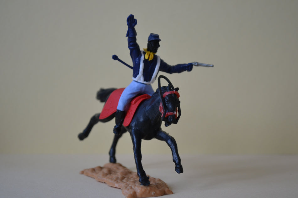 Timpo Union Mounted Trooper RARE Black Head