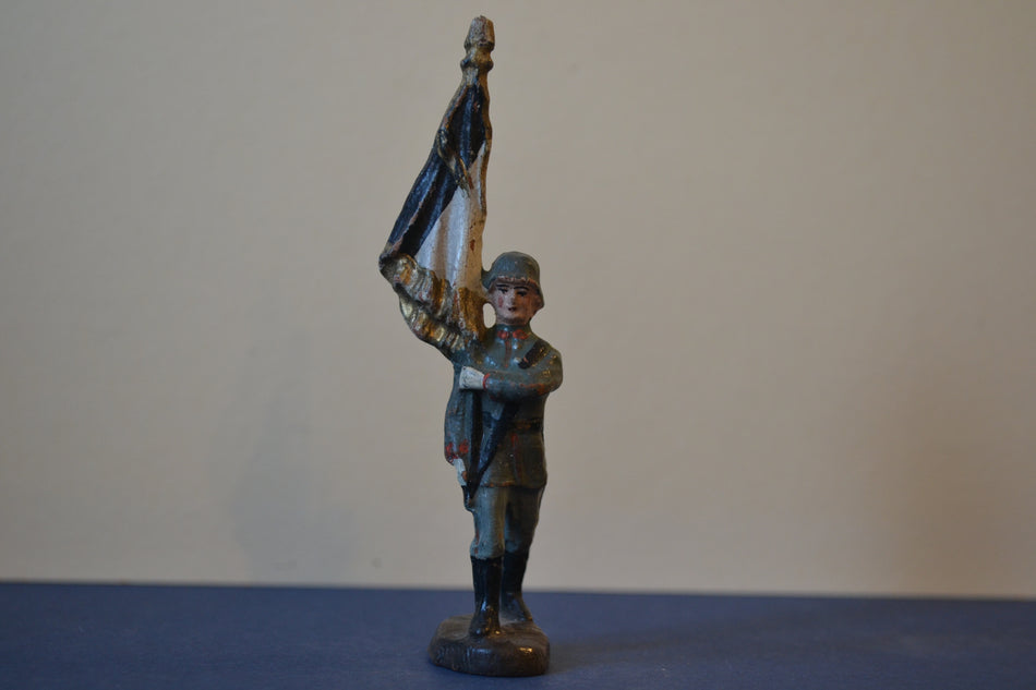 Elastolin German Infantry Flag Bearer Marching