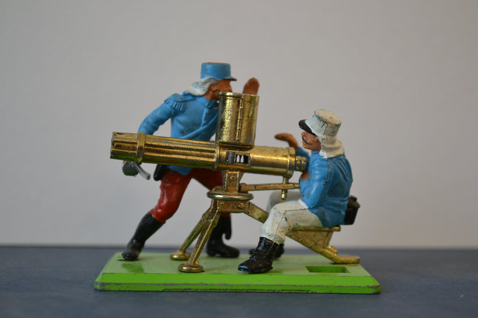 Britains Deetail French Foreign Legion Gatling Gun and Crew