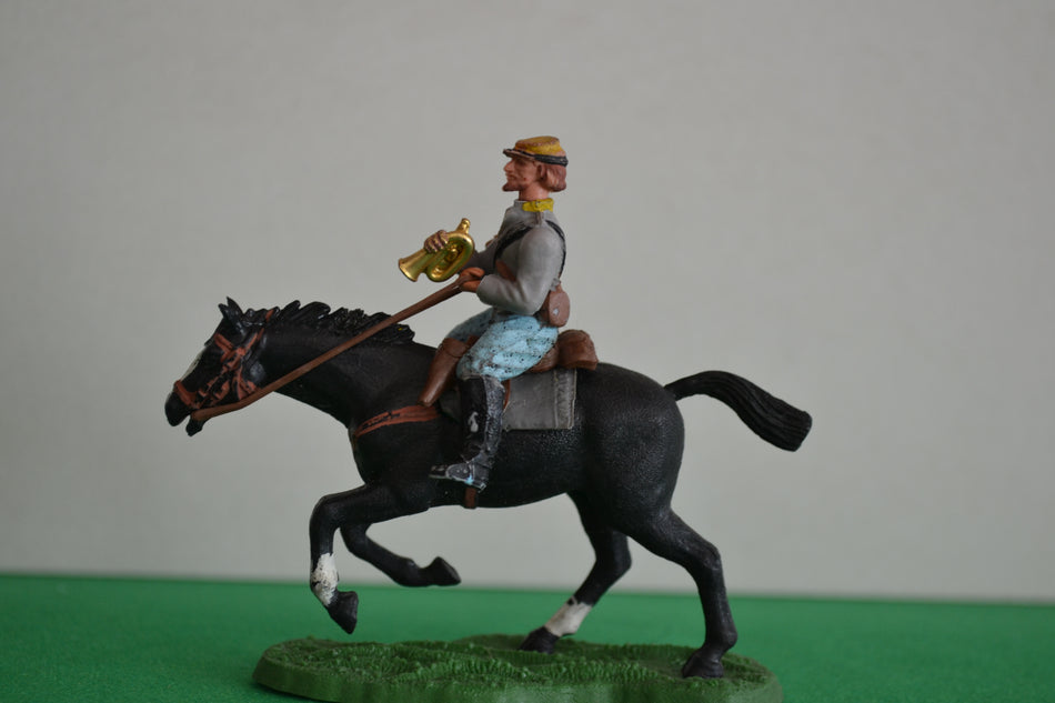 Britains Swoppets ACW Confederate Mounted Bugler
