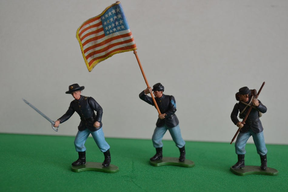 Britains Swoppets ACW Union Infantry Set of 3