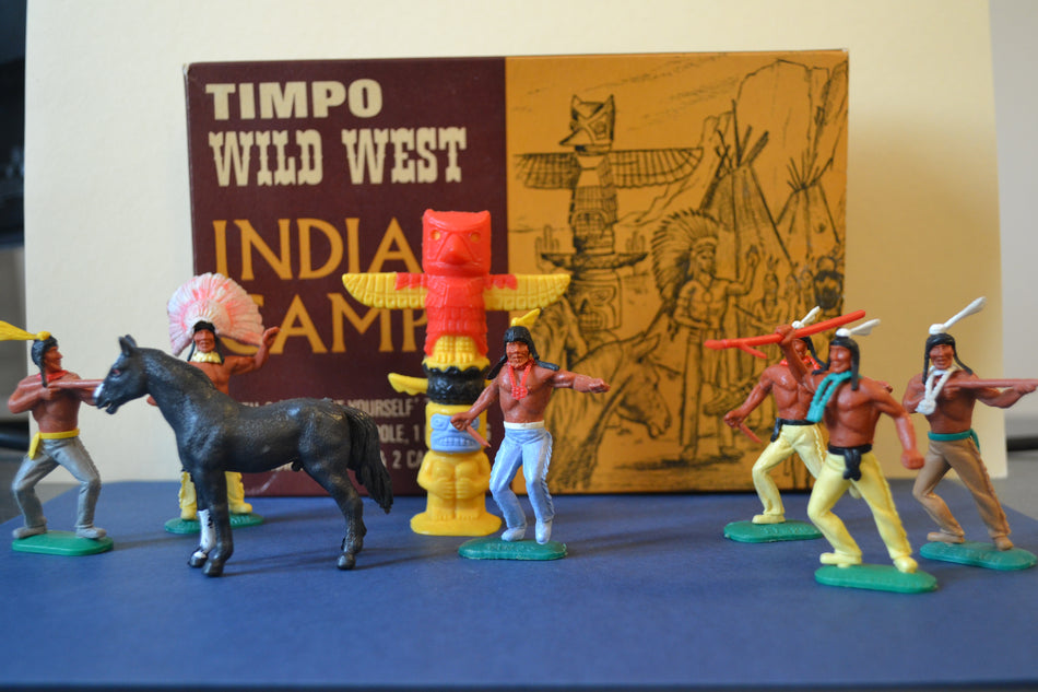 Timpo Indian Camp Rare Boxed