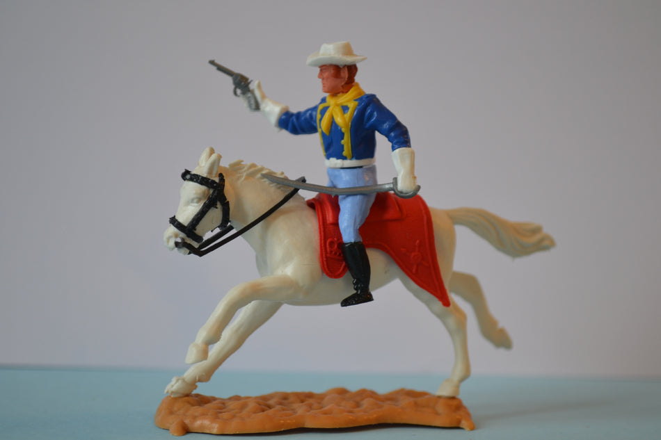 Timpo Mounted  Last Series US 7th Cavalry Trooper