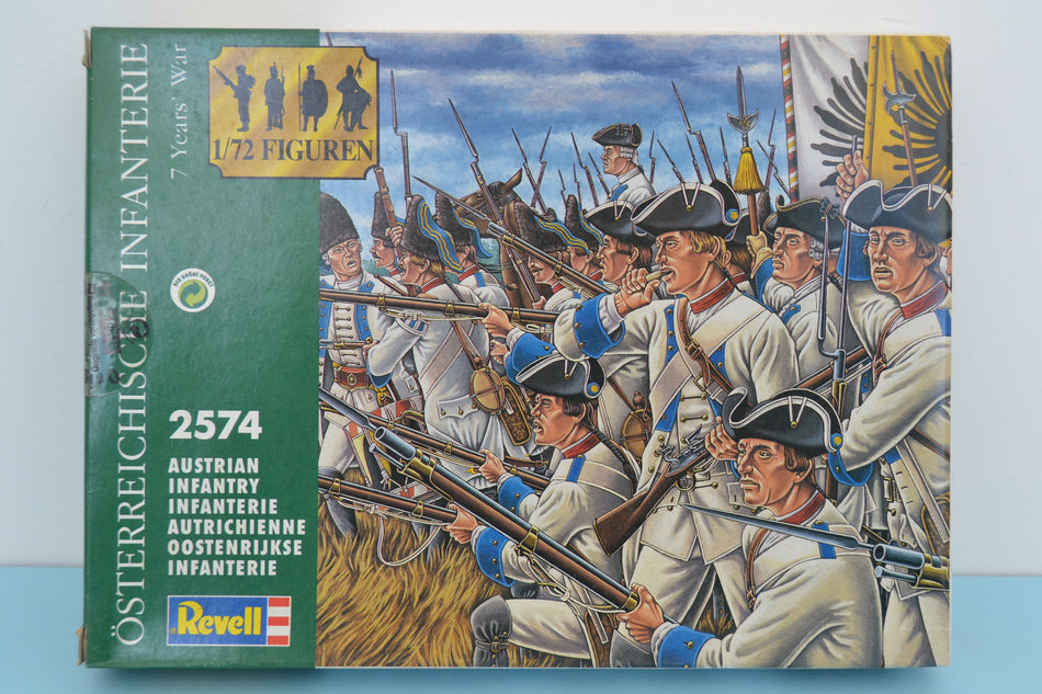 Revell 1/72 7 Years War Austrian Infantry boxed on sprue