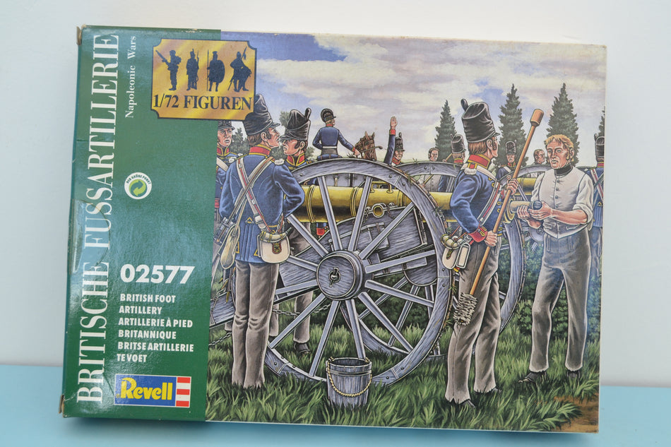 Revell 1/72 Napoleonic Wars British Foot Artillery boxed on sprue