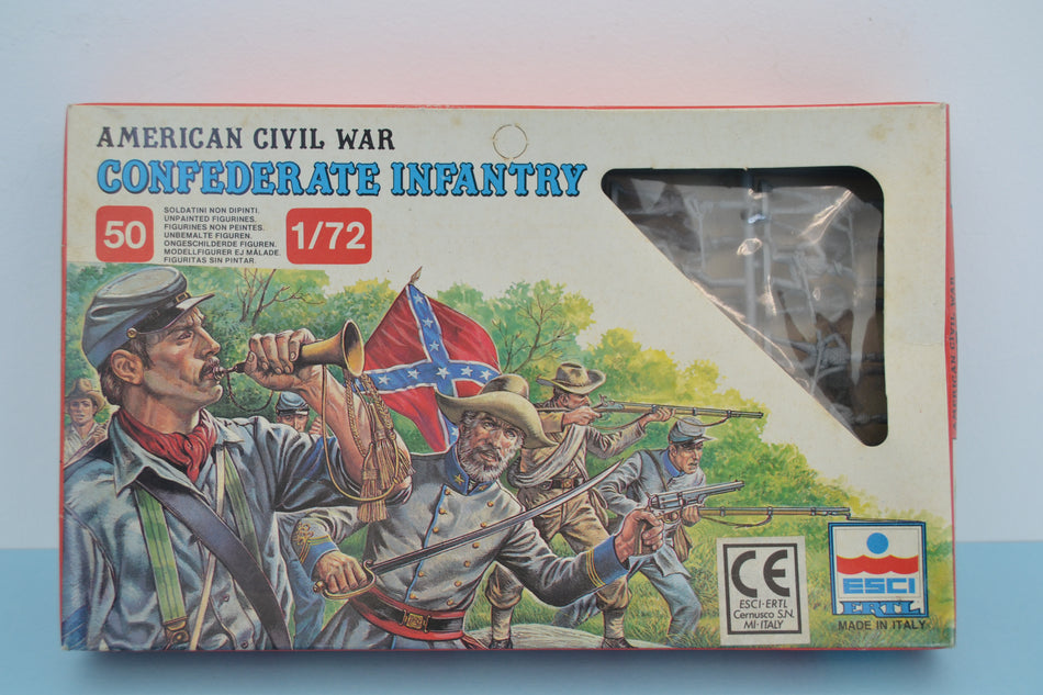 Esci 1/72 ACW Confederate Infantry boxed on sprue