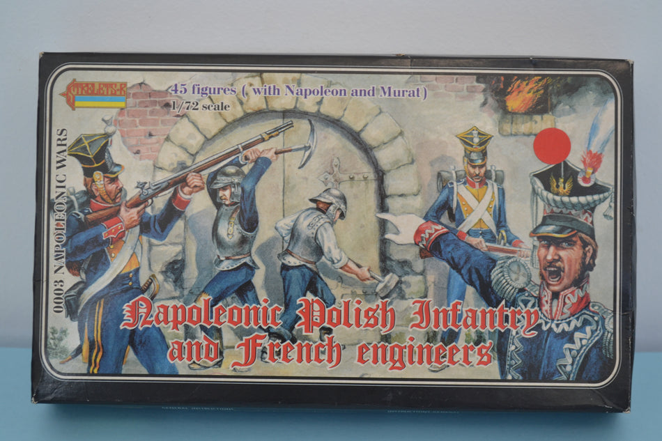 Strelets 1/72 Napoleonic Polish Infantry and French Engineers boxed on sprue