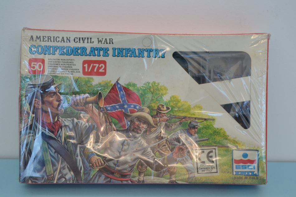 Esci 1/72 ACW Confederate Infantry boxed on sprue