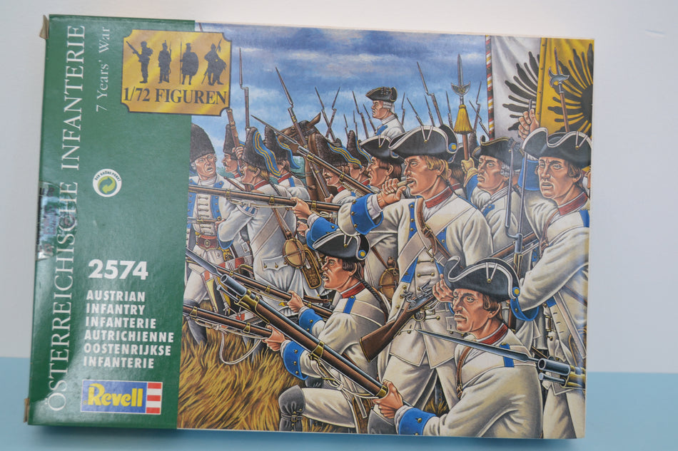 Revell 1/72 7 Years War Austrian Infantry boxed on sprue