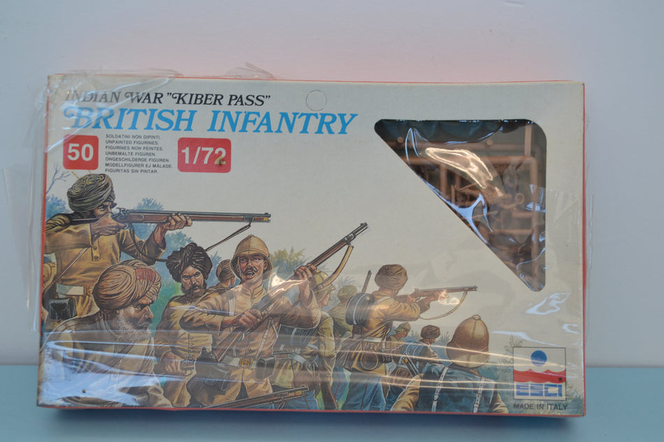 Esci 1/72 Kiber Pass British Infantry boxed on sprue