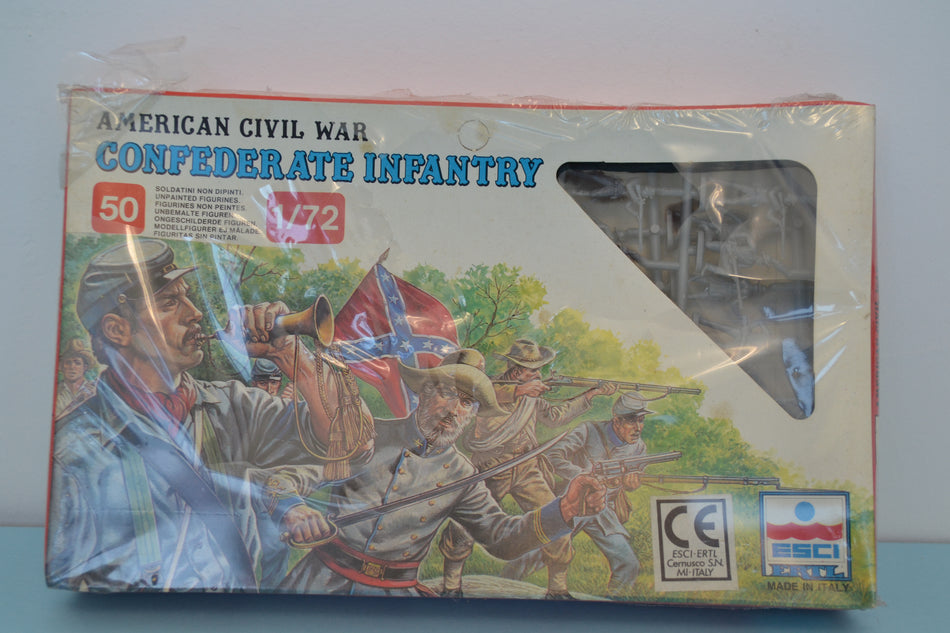 Esci 1/72 ACW Confederate Infantry boxed on sprue