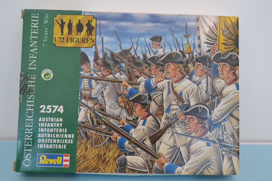 Revell 1/72 7 Years War Austrian Infantry boxed on sprue