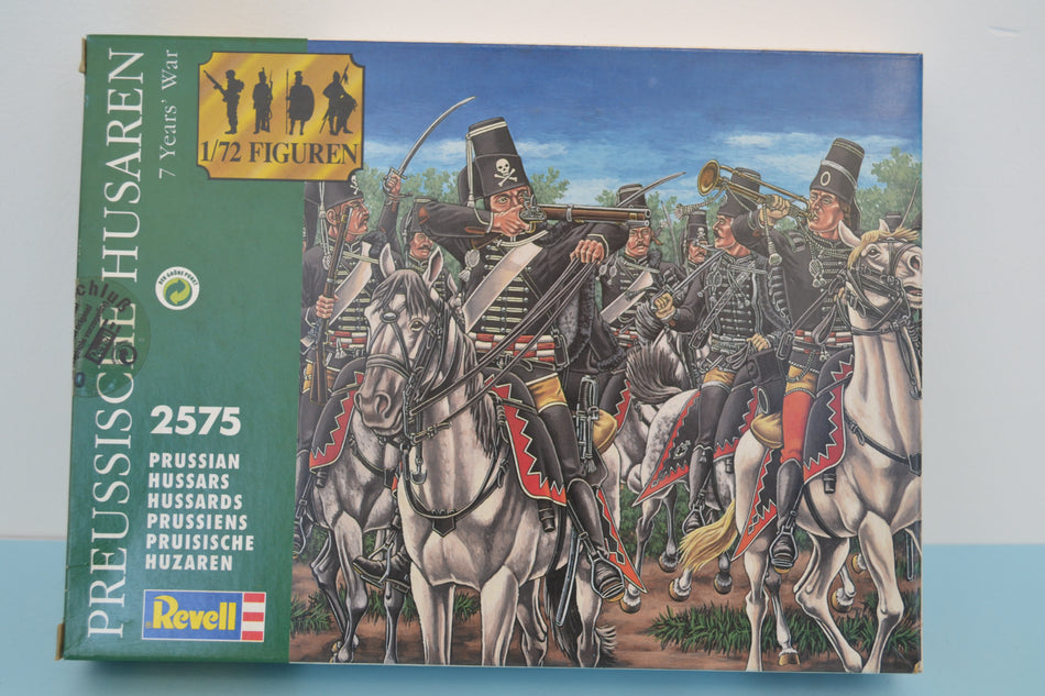 Revell 1/72 7 Years War Prussian Hussars boxed on sprue