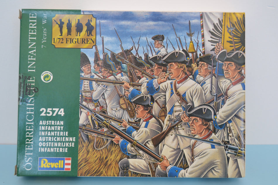 Revell 1/72 7 Years War Austrian Infantry boxed on sprue