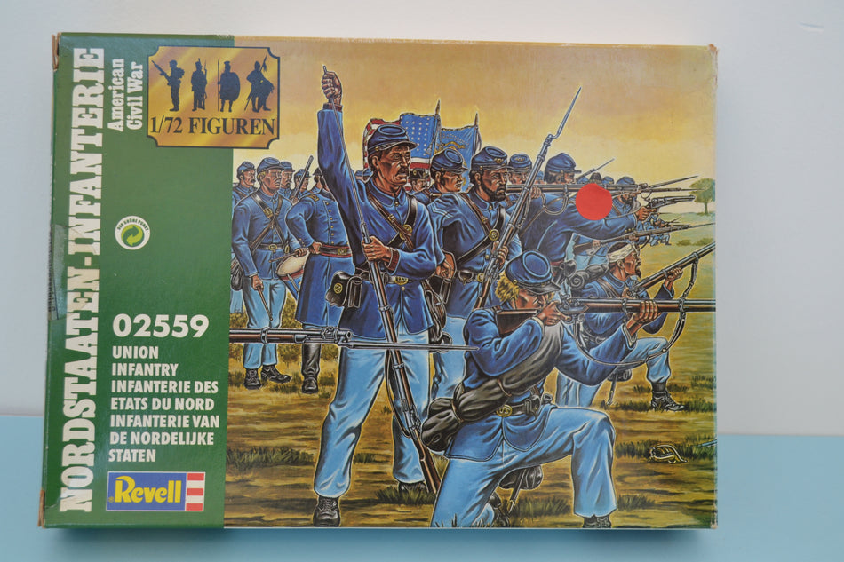 Revell 1/72 ACW Union Infantry boxed on sprue