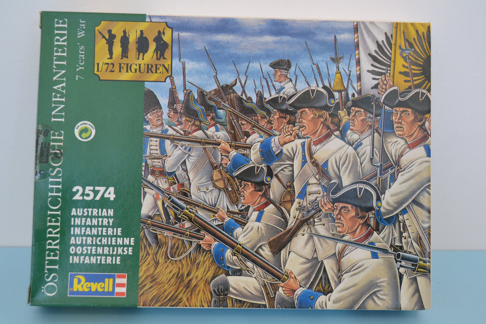 Revell 1/72 7 Years War Austrian Infantry boxed on sprue