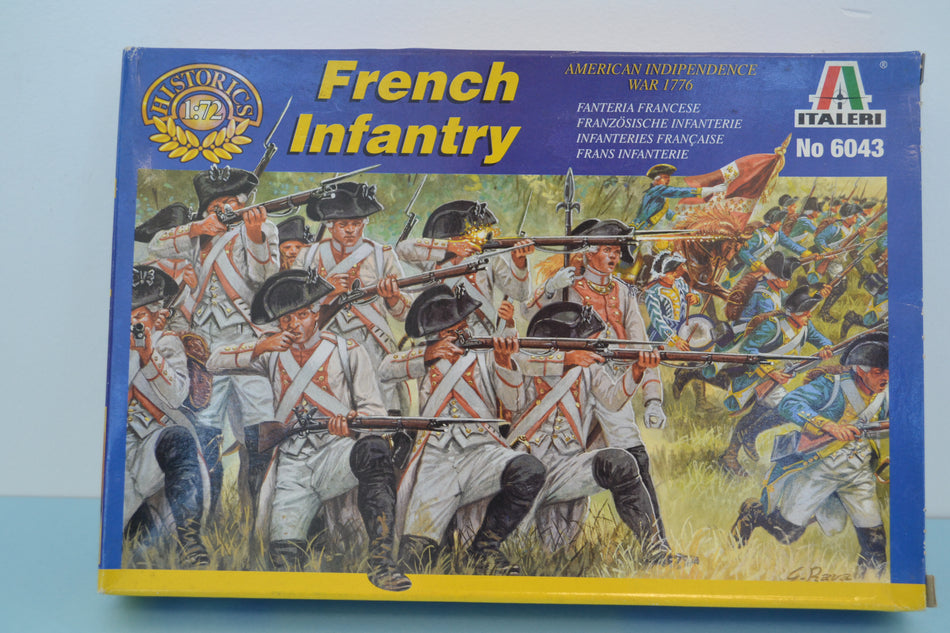 Italeri 1/72 AWI French Infantry boxed on sprue