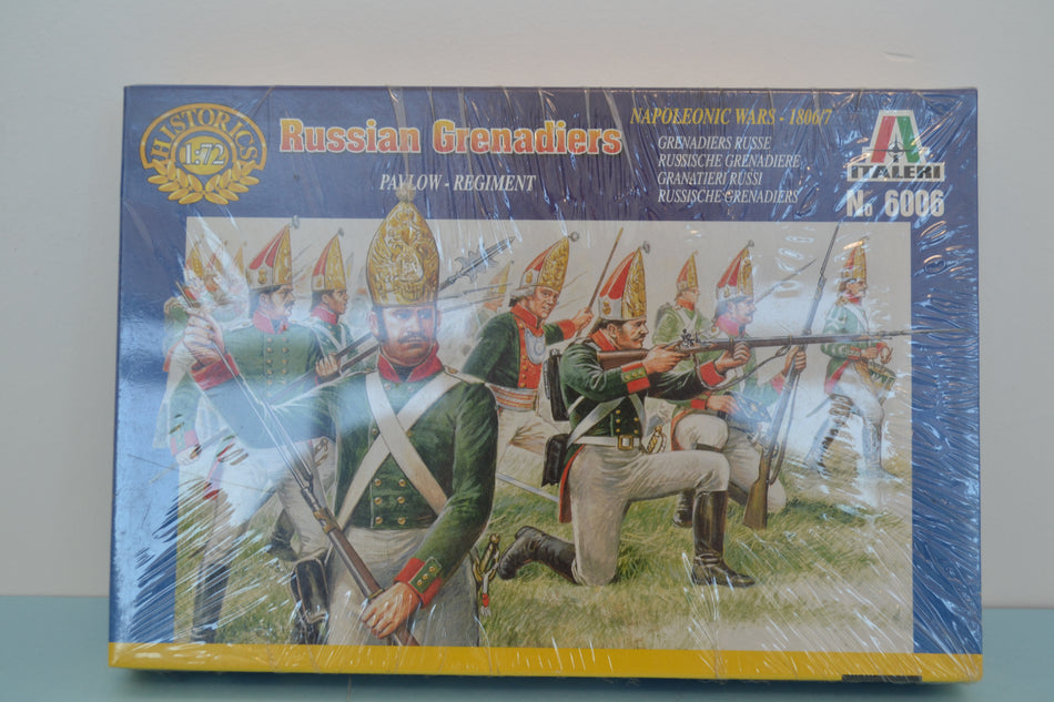 Italeri 1/72 Napoleonic Wars Russian Grenadiers sealed box