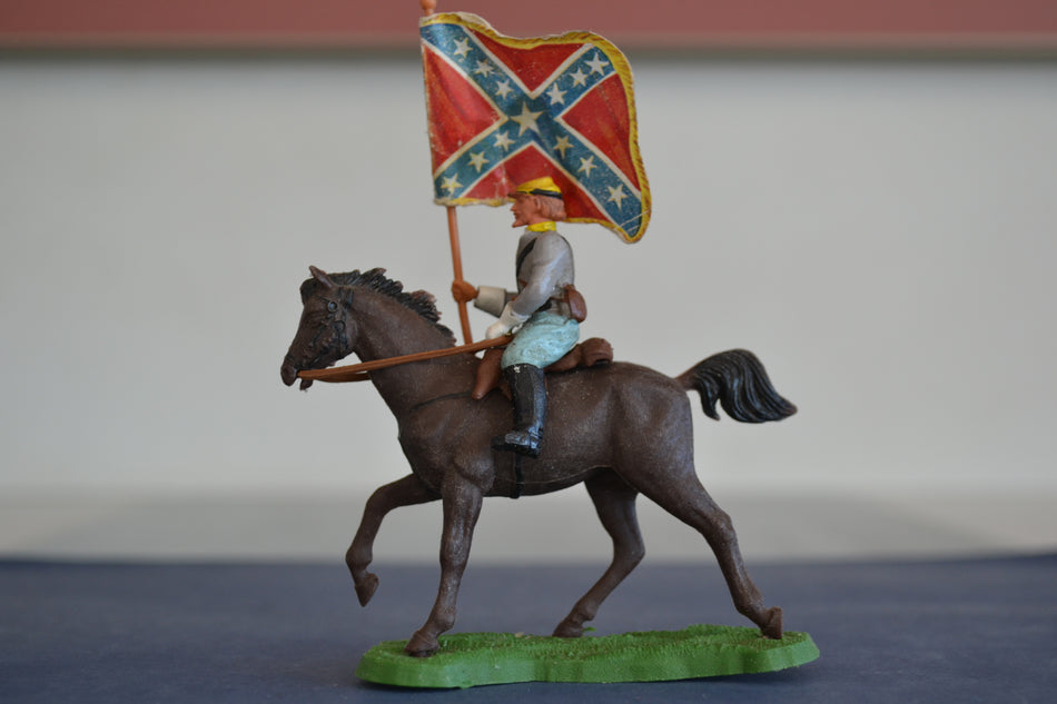 Britains Swoppets ACW Confederate Mounted Standard Bearer