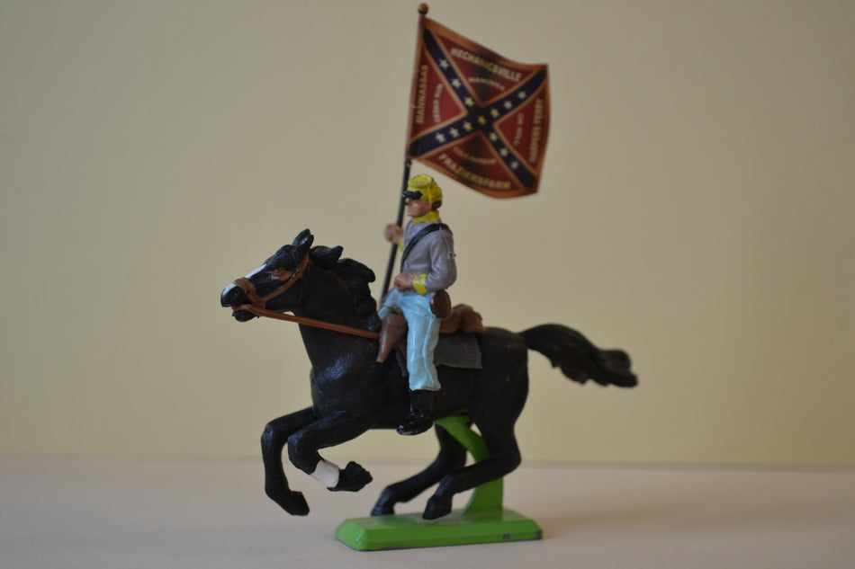 Britains Deetail American Civil War Confederate Cavalry Standard Bearer