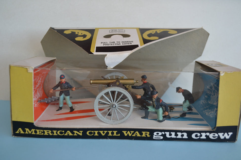 Britains Swoppets ACW Union Gun and Crew Boxed RARE