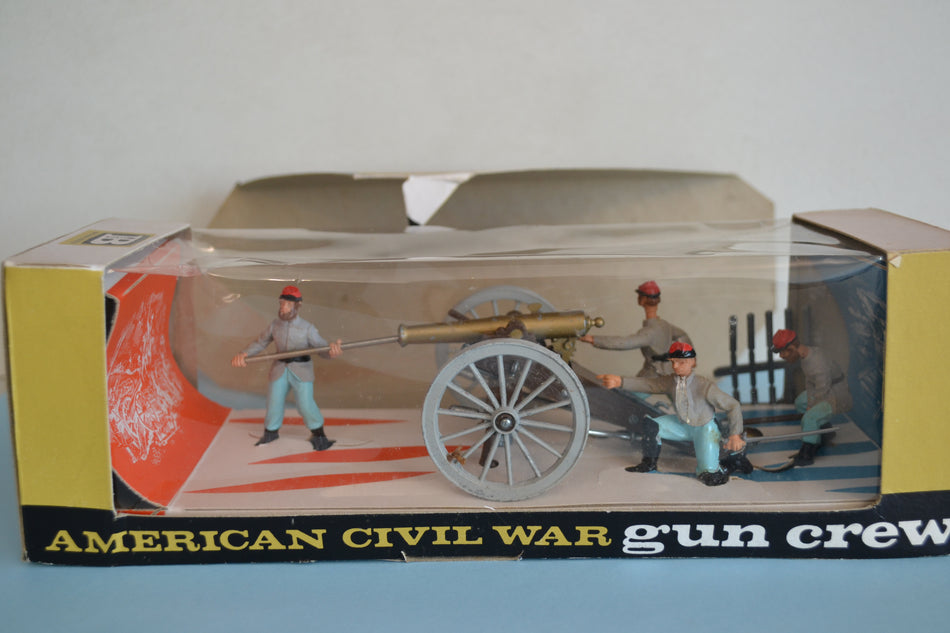 Britains Swoppets ACW Confederate Gun and Crew Boxed RARE