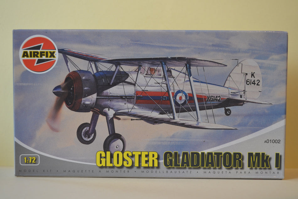 Airfix Gloster Gladiator MK1 model kit 1/72