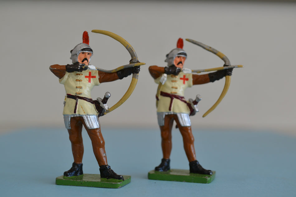 Britains Knights of Agincourt Tournament Archers x2