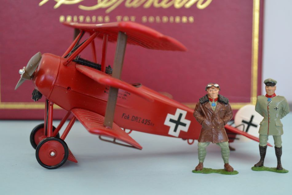 BRITAINS FOKKER DR1 with Manfred & Lothair 00158 (Red Baron)