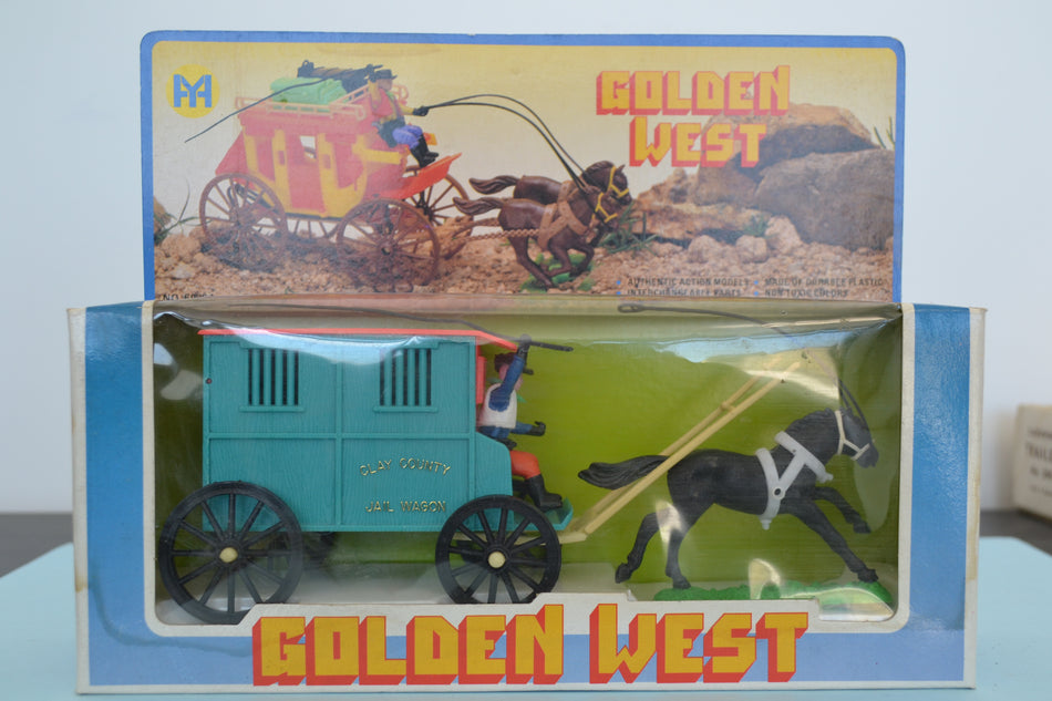 Golden West Hong Kong Clay County Jail Wagon Boxed
