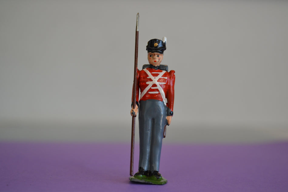 Britains Vintage 1815 British Infantry Sergeant 1950s from Set 1518