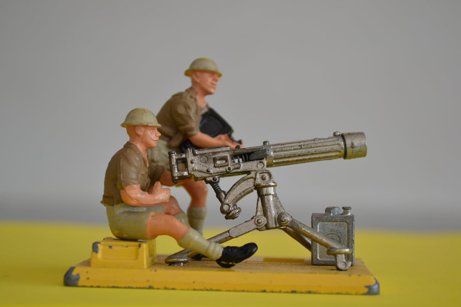 Britains Deetail British 8th Army Vickers Machine Gun and Crew