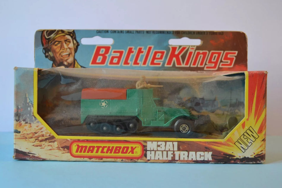 Matchbox Diecast Battle Kings M3A1 Half Track Boxed