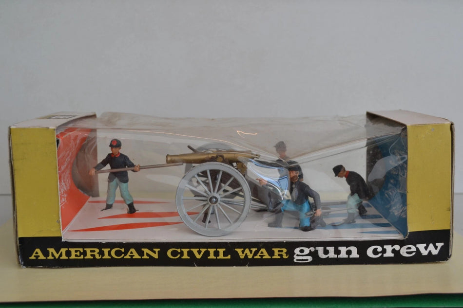 Britains Swoppets ACW Union Gun and Crew Boxed RARE