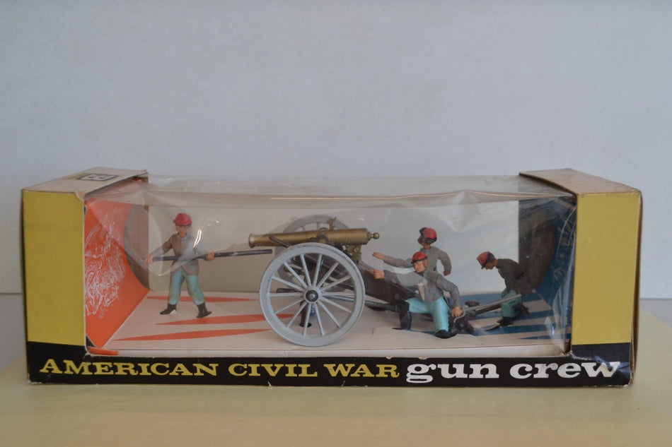Britains Swoppets ACW Confederate Gun and Crew Boxed RARE